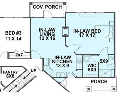 law suite floor plan showing living area  private porch kitchen bedroom  bathroom