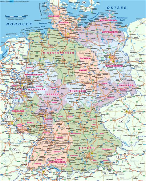 karte von deutschland deutschland karte auf welt atlasde atlas