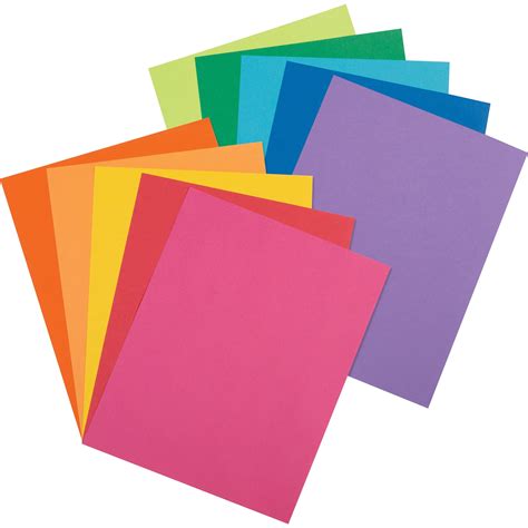 pacon pac colorful cardstock  pack assorted walmart