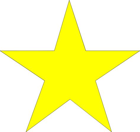 yellow star images clipart