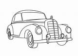 Car Coloring Pages Cars Chevy Old Drawing Drawings Kids Vintage Mercedes Line Classic Colouring Printable Autos Color Adult Stamps Digi sketch template