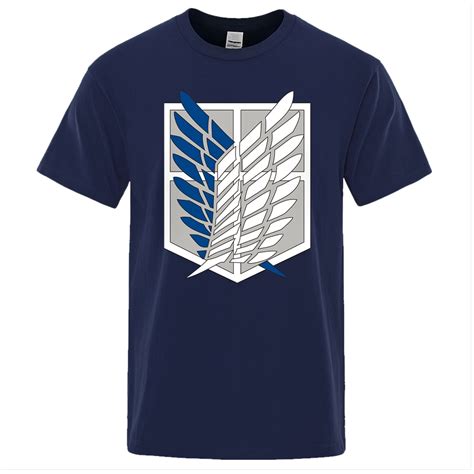 Milf Attack On Titan Cotton Wings Of Freedom Mikasa T Shirts Mens