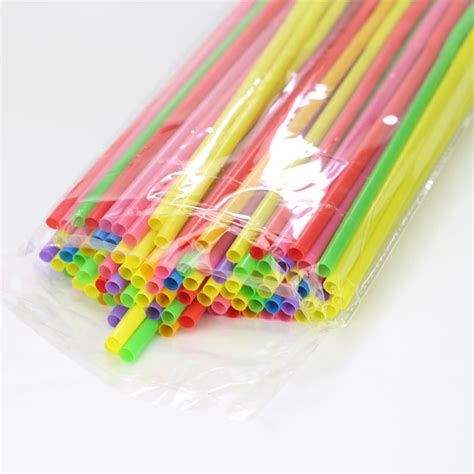 extra long flexible plastic drinking straws party bar drinking supplies