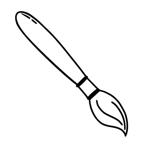 paint brush coloring pages