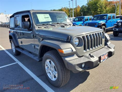 jeep wrangler unlimited sport   sting gray   american automobiles buy
