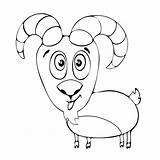 Goat Vector Nanny Illustrations Clip sketch template
