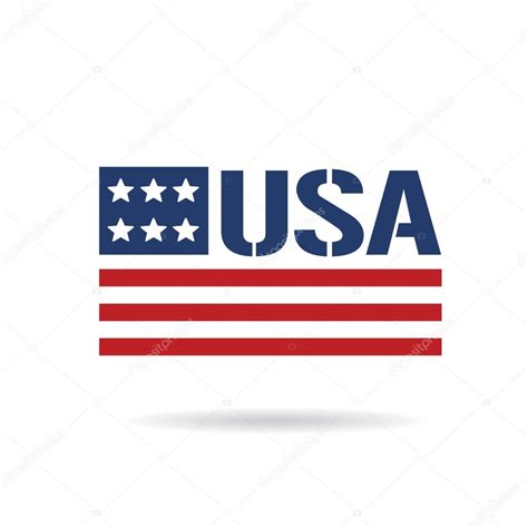 usa flag logo stock vector image  cdeskcube