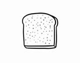 Bread Coloring Loaf Coloringcrew sketch template