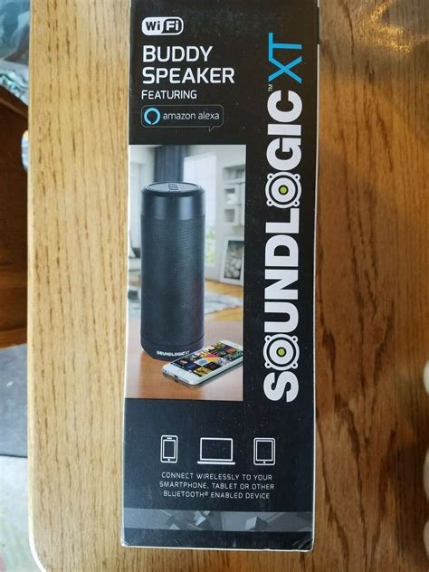 Amazon Alexa Buddy Speaker Soundlogic Xt Voice Control Bluetooth New