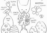 Spanish Coloring Easter Pascuas sketch template