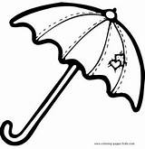 Umbrella Coloring Pages Getcolorings Printable sketch template