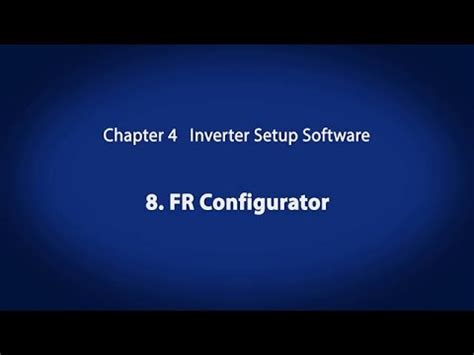 inverter setup software fr configurator   inverter  youtube