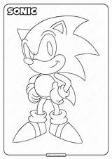 Sonic Coloring Printable Pdf Pages sketch template