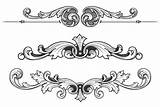 Filigree Vector Tattoo Clipart Border Borders Dividers Clip Behance Drawing Designs Patterns Pattern Baroque Engraving Stencil Ornament Ornaments Dynasty Ywft sketch template