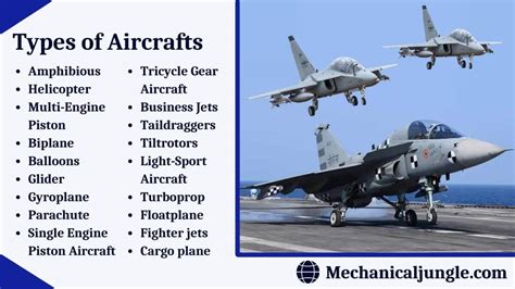 aircraft classification  aircrafts types  aircrafts