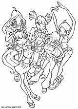 Wings Winx Batch Characters sketch template