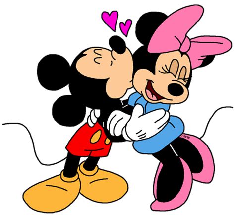 Clipmickeykissminnie  500×462 Dibujos De Mickey Mouse Imagenes