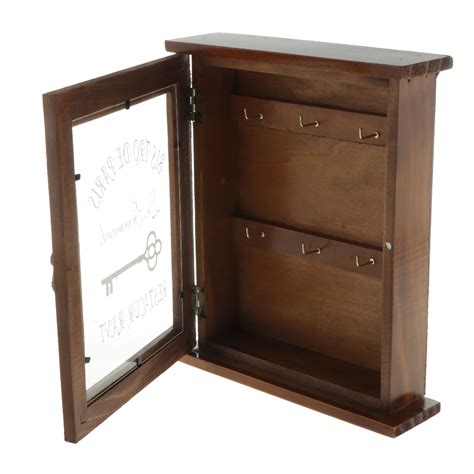 pastoral style key cabinet wooden key holder wall box decorative rack