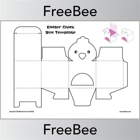 downloadable easter egg box template planbee resource