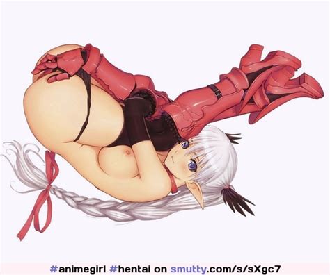 Ass Breasts Elf Panties Takatony White Hair Anime Hentai