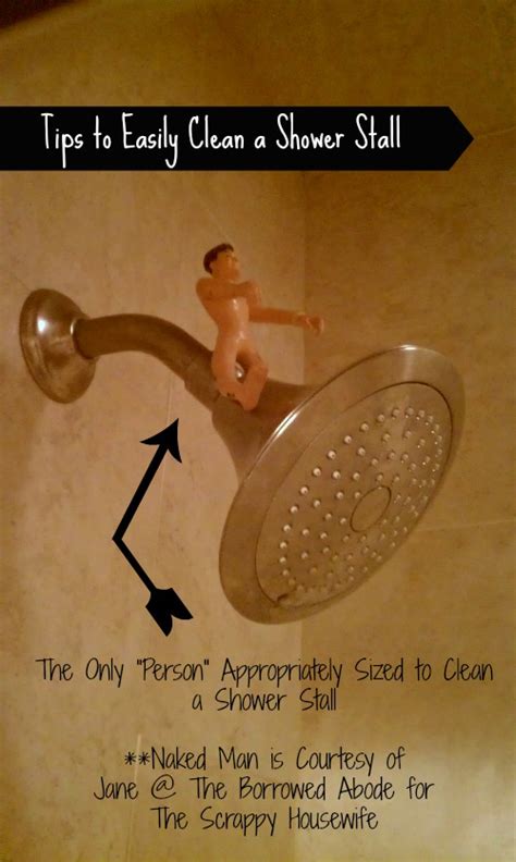 how to clean the shower with naked man the borrowed abodethe borrowed abode