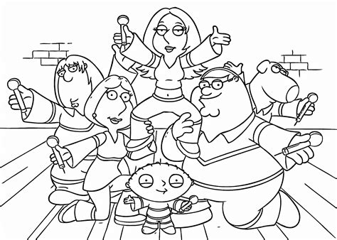 family guy artists coloring pages  kids printable  family guy