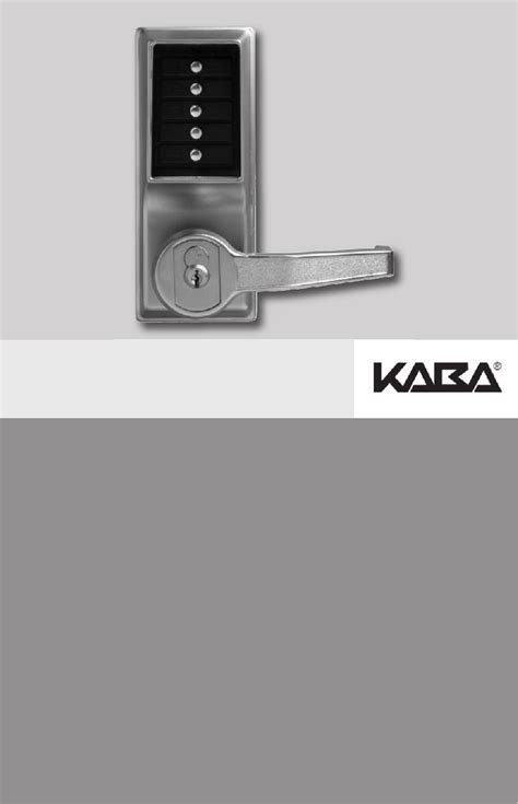 kaba simplex  series locks installation instructions manual  viewdownload