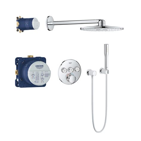 grohtherm smartcontrol perfect shower set with rainshower smartactive