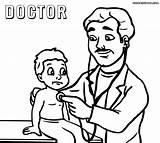 Doctor Coloring Pages Kids Printable Doctors Go Colouring Color Sheets Understanding Need Gif Why They Do Choose Board sketch template