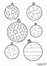 Christmas Coloring Pages Baubles Kids Chrismas Festive Santa Season Tags Tree sketch template
