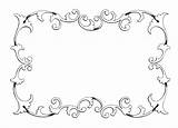 Frame Clipart Decorative Clip Cliparts Border Background Library Vector sketch template