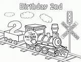 Birthday Coloring Pages Train Happy Card 2nd Printable Kids Drawing Cards Csx Sheets Trains Getdrawings Line Holiday Transportation Color Choose sketch template