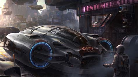 scifi vehicle science fiction concept art