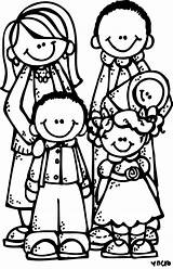 Family Clipart sketch template