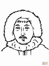 Inuit Coloring Man Pages Drawing Supercoloring Online Printable sketch template