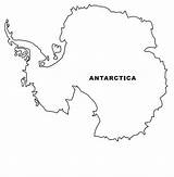 Antarctica Map Coloring sketch template