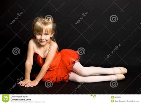 tiny ballerina stock image image of hair dress female