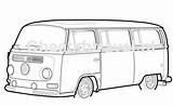 Bus Bay T2 Kombi Combi T1 Tekeningen Busjes Kever Combis Samba Cheetahtravel S636 sketch template