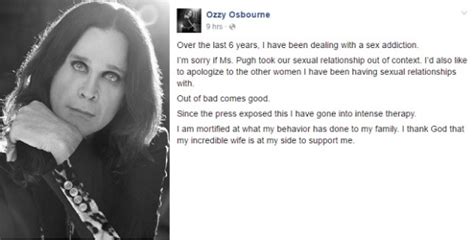 Ozzy Osbourne In Therapy For Sex Addiction Inquirer