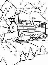 Coloring Train Pages Christmas Sheets Polar Express Kids sketch template