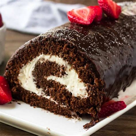 chocolate swiss roll  fudgy decadent  filled  delicious