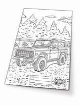 Bronco Ford sketch template
