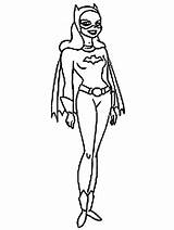Supergirl Catwoman sketch template