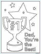 Coloring Trophy Mombrite Dads sketch template