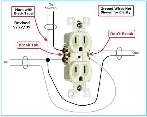 outlet  outlet wiring diagram