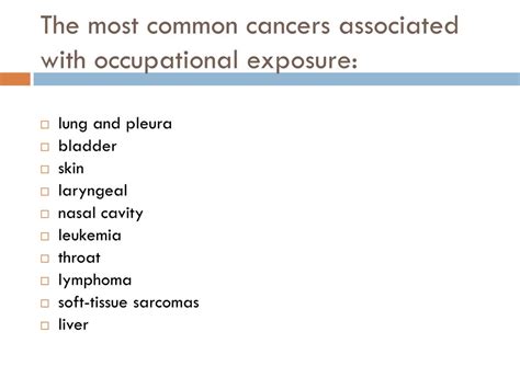 ppt occupational cancer powerpoint presentation free download id
