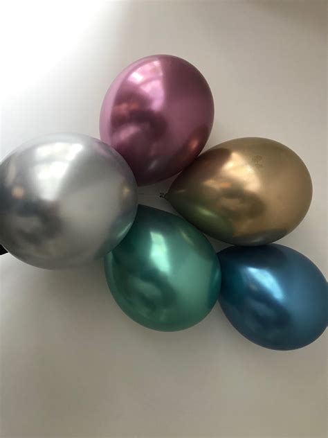 zilveren chrome ballonnen chrome metallic ballonnen etsy nederland