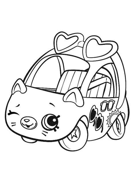 kids  funcom coloring page shopkins cutie cars shopkins cutie cars
