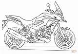 Coloring Honda Pages Motorcycle Printable Drawing sketch template