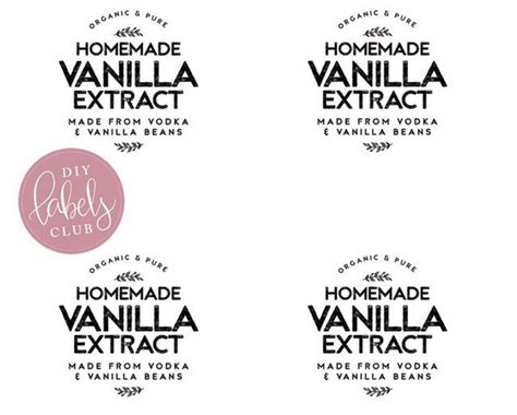 homemade vanilla labels homemade vanilla vanilla extract recipe